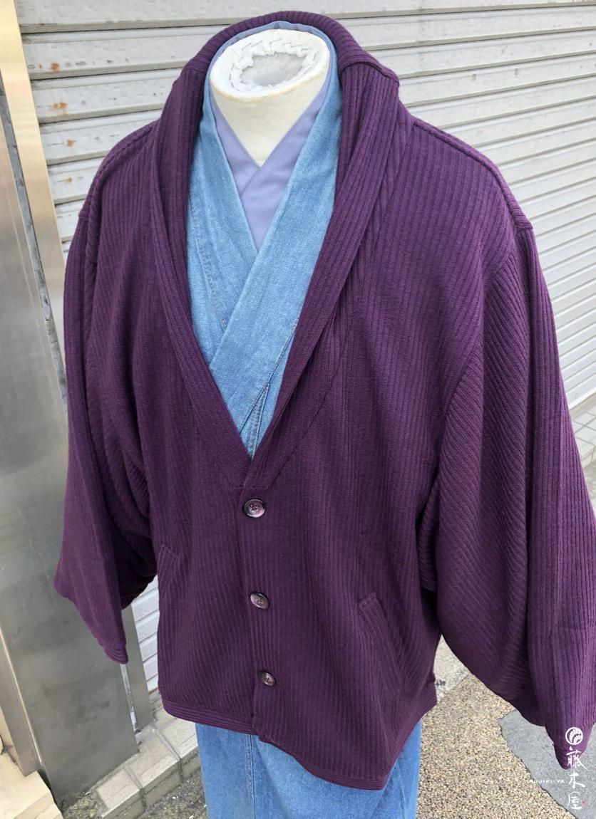大人気の『カーディガン羽織』の新色が、上野の店頭のほか藤木屋ネット